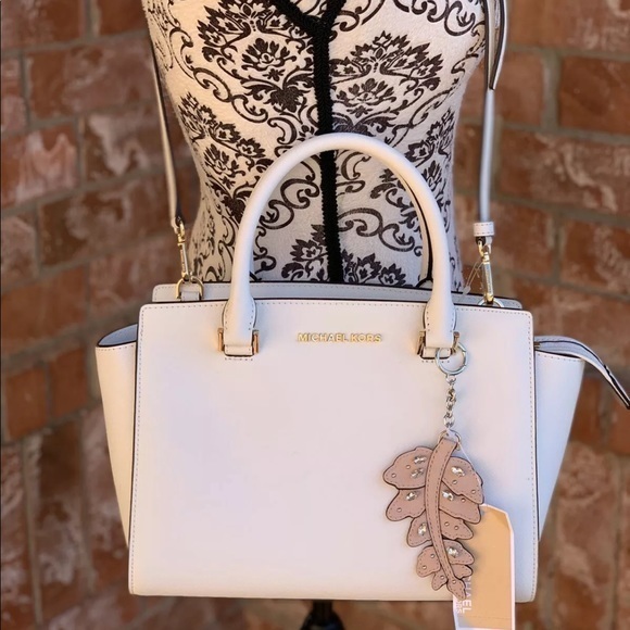 Michael kors Selma satchel bag+ keychain set - Picture 1 of 8